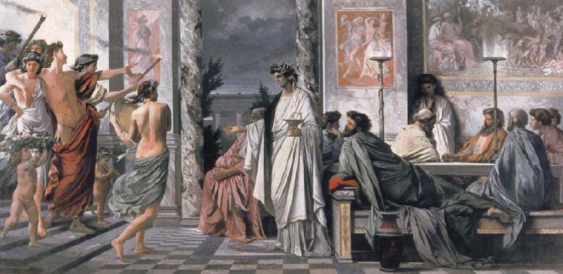 Anselm Feuerbach Art hall national the Gastmabl the Plato